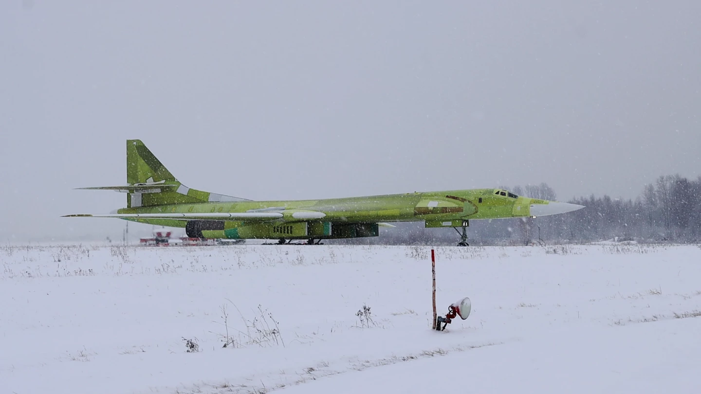 The Tu-160M on the ground