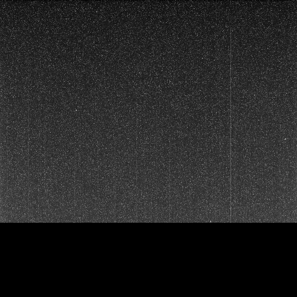 This grainy, incomplete image is the last piece of data sent back by Opportunity