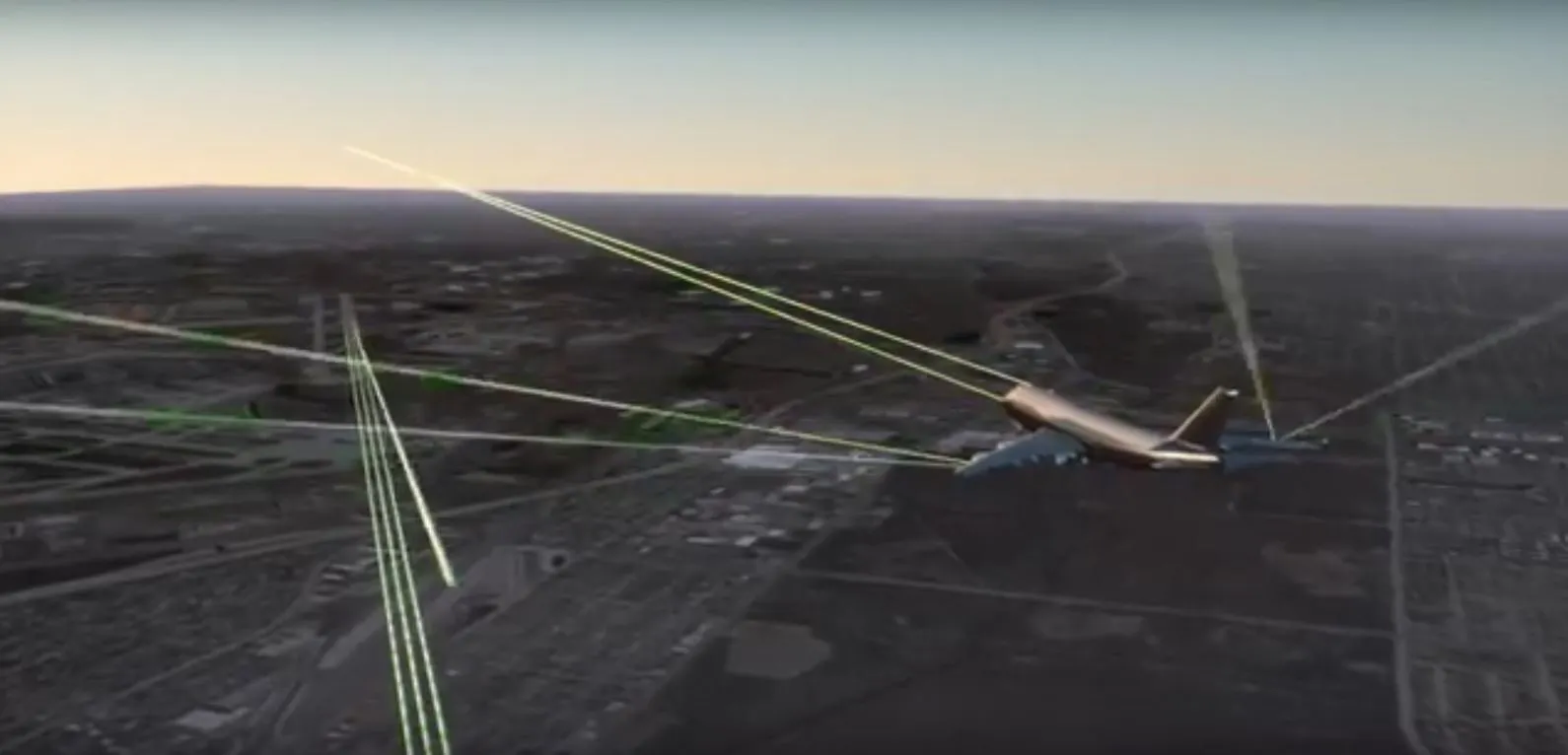 The ALTACAS system does all-around scans during midflight