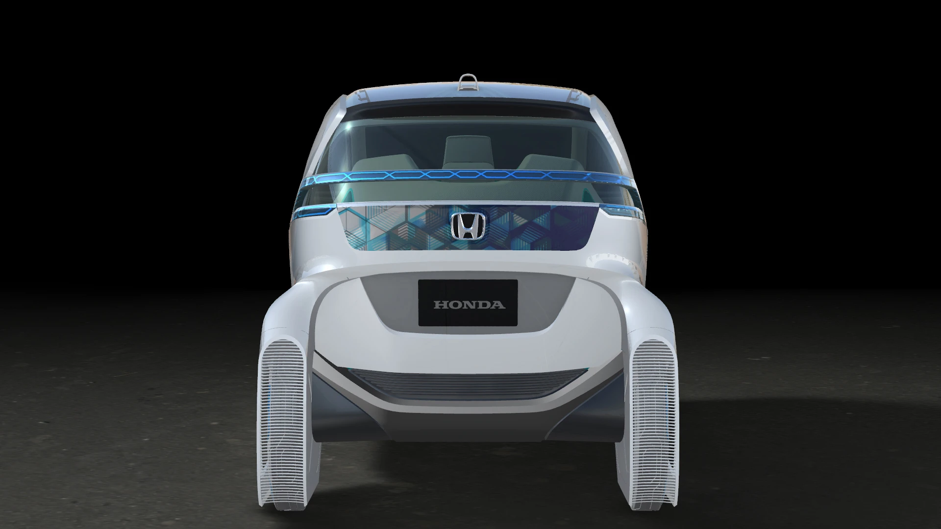 A back view of the original Micro Commuter Concept