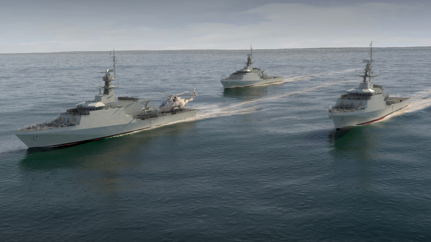 Artist's concept of the Royal Navy's new OPVs