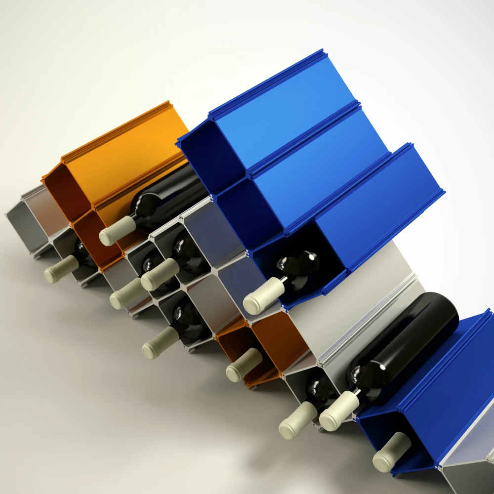 The options for the Nucleus wine rack are numerous