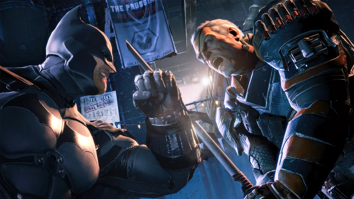 Boss fights lean more towards Batman going one-on-one with skilled opponents (like Deathstroke) than fights vs. giants or supernatural beings