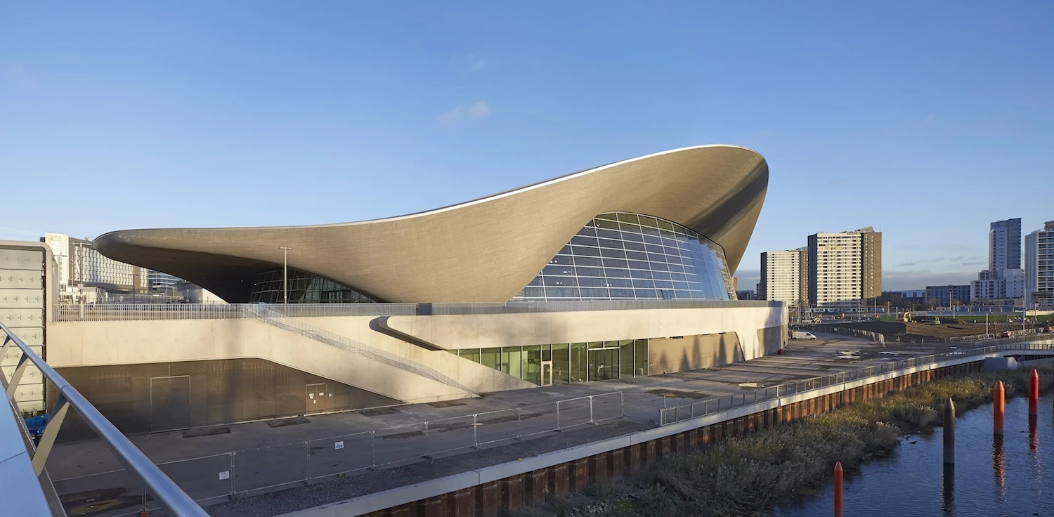 The London Aquatics Center was constructed for the 2012 London Olympics