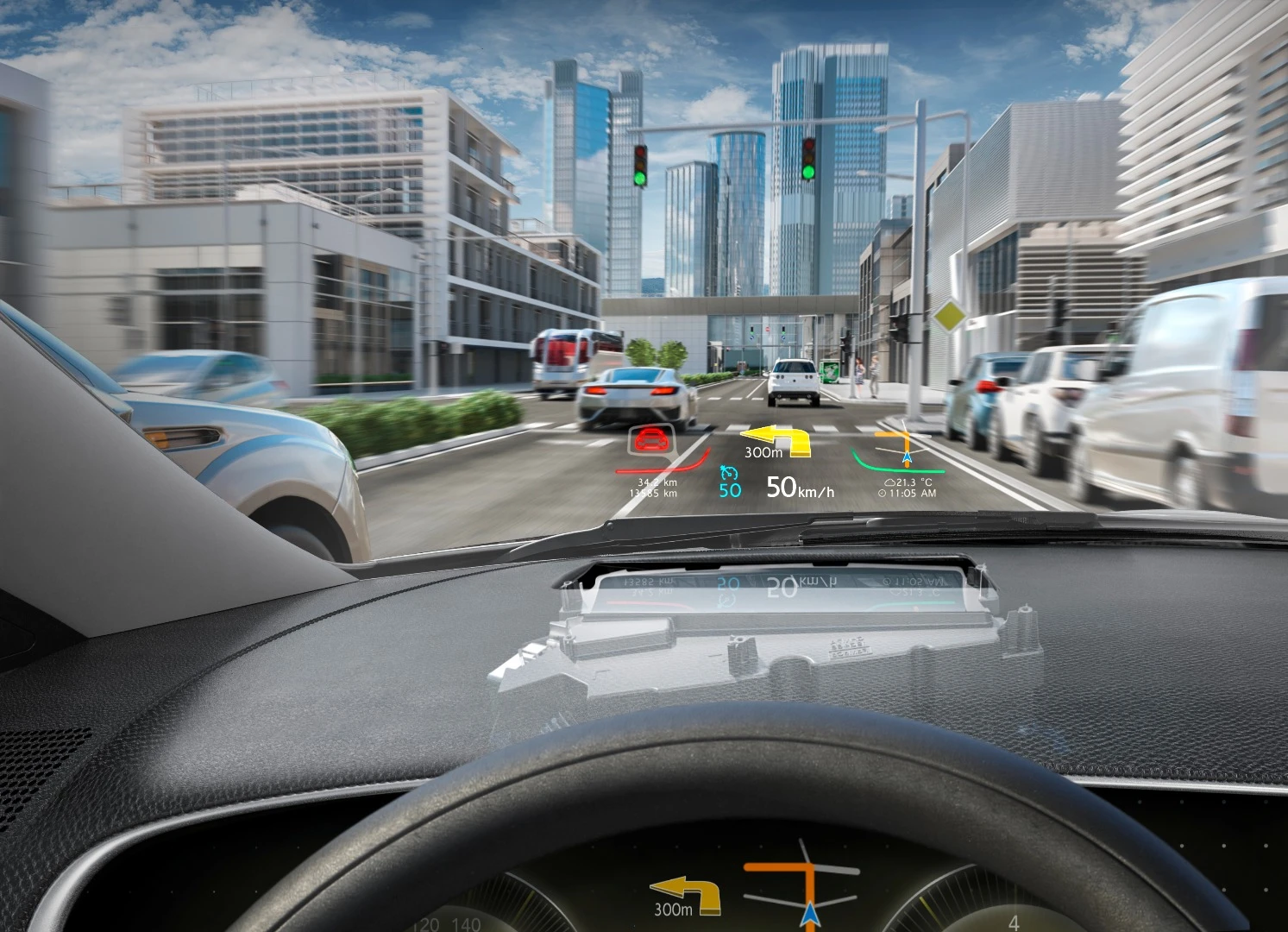 Continental's head-up display with digital micromirror device technology made its first appearance in, appropriately enough, the 2017 Lincoln Continental, followed by the 2018 Lincoln Navigator