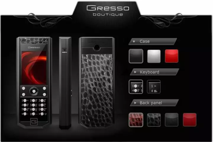 The Gresso online "boutique" offers up to 40 customizable combinations