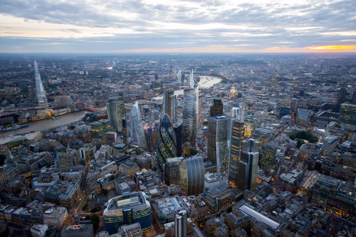 New skyscrapers in the City of London (Image: Hayes Davidson for NLA)