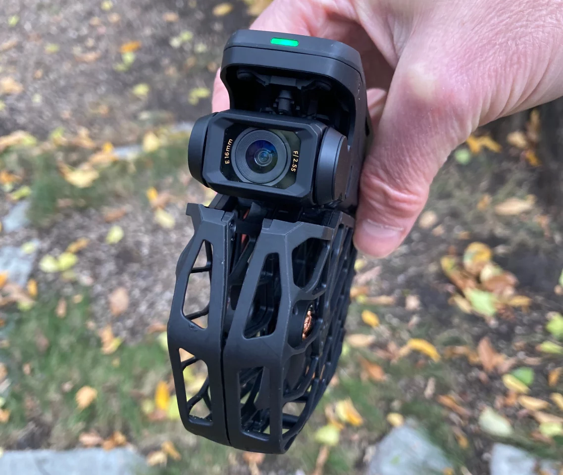 Fun fact – in Manual Control mode, instead of being flown, the drone can be used as a handheld gimbal-stabilized camcorder