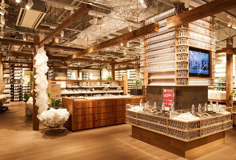 Inside the Muji flagship store, Ginza
