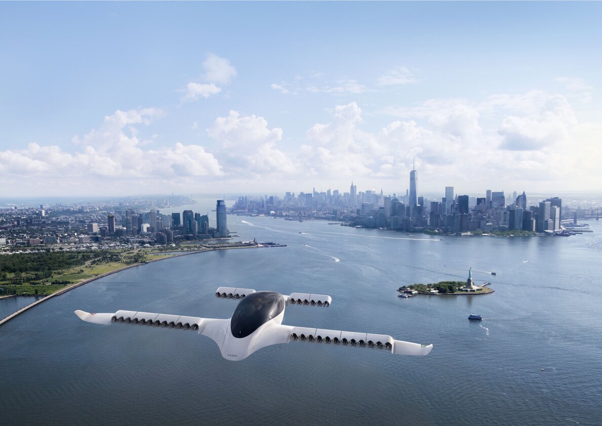 The Lilium eVTOL air taxi design was inspired by the hammerhead shark and manta ray