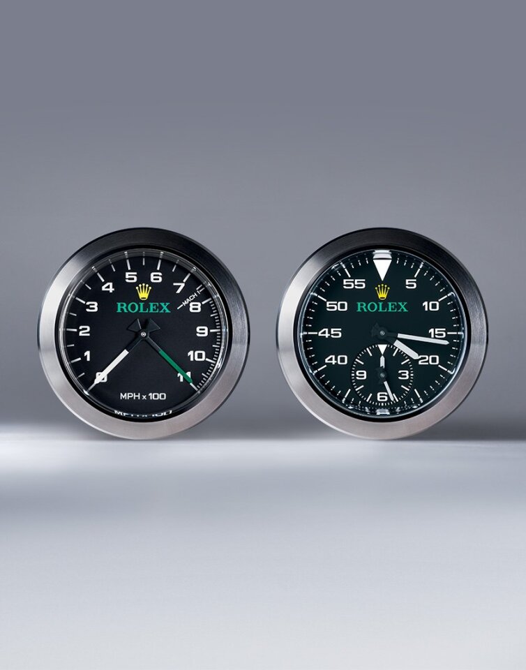 Bloodhound Supersonic Car Goes Old School With Rolex Analog Instruments