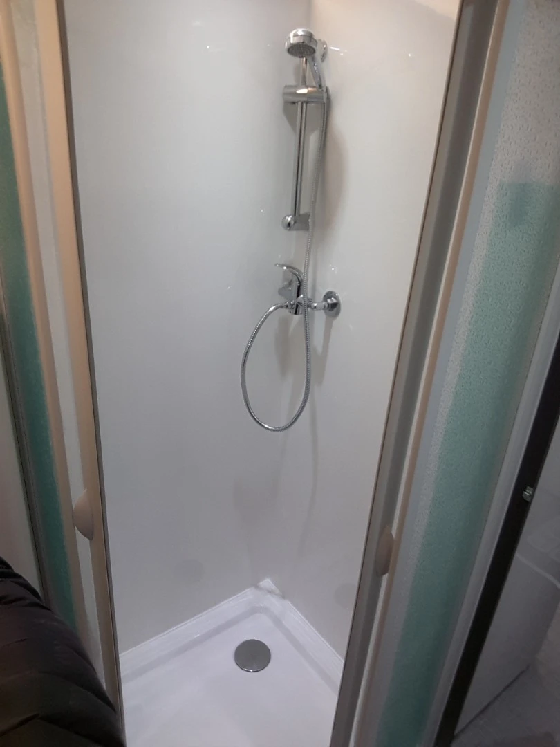 Separate shower in the dry bathroom