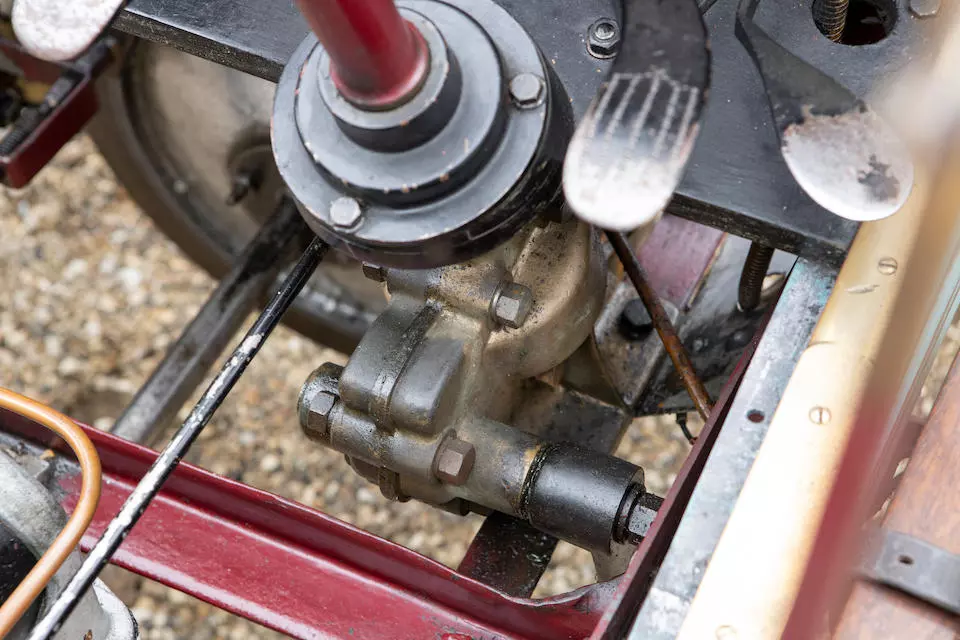 The Panhard 1901 7hp piano pedals