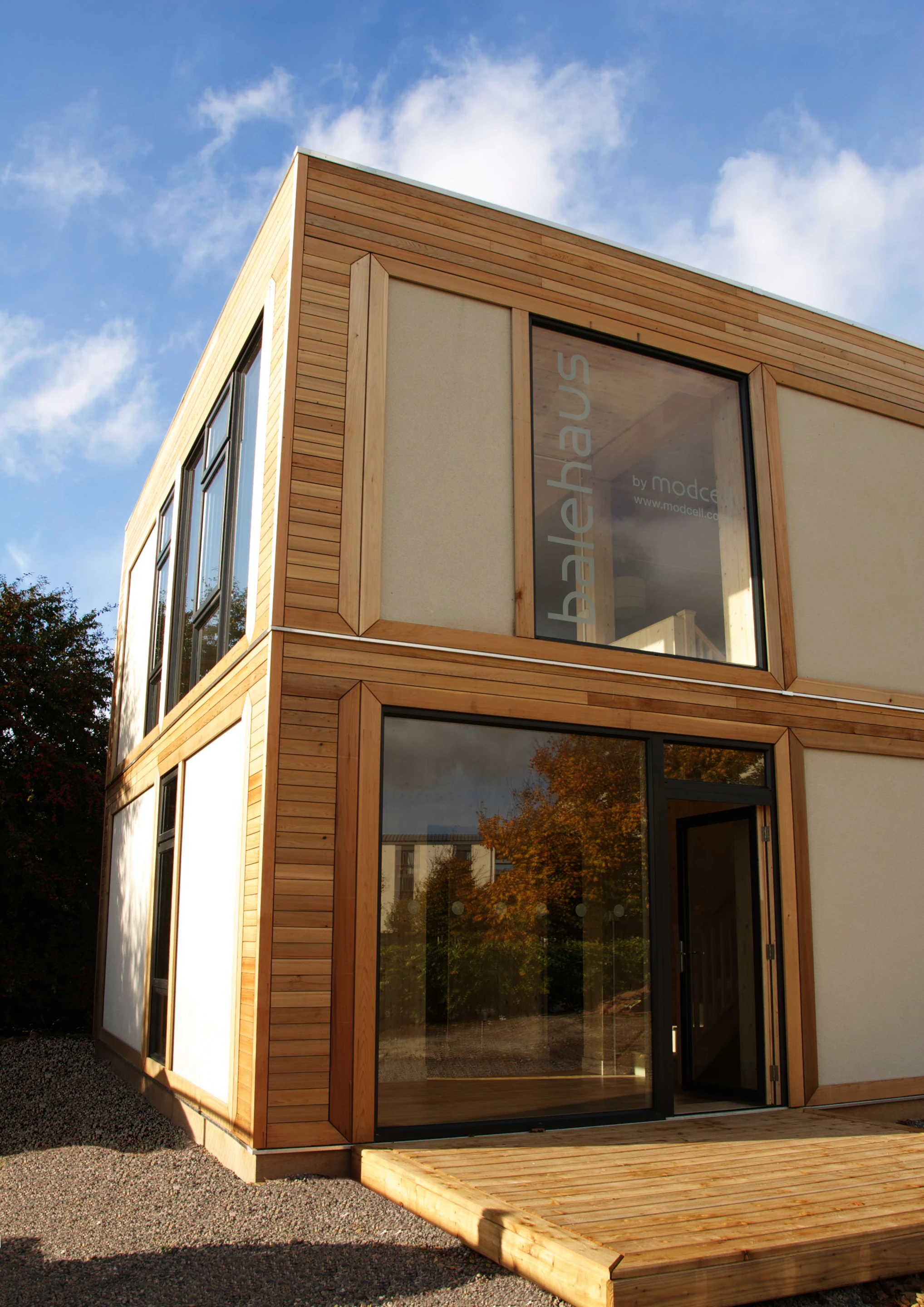 The walls, roof, and floor have a U value of 0.15 W/m2K, while the triple-glazed windows and doors have a U value of 1.16 W/m2K (Photo: ModCell)
