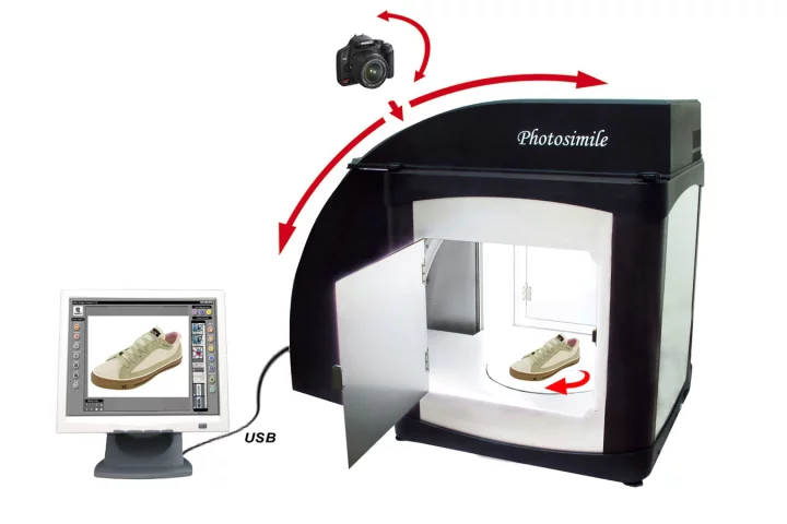 The Ortery Photosimile 5000 desktop photography studio