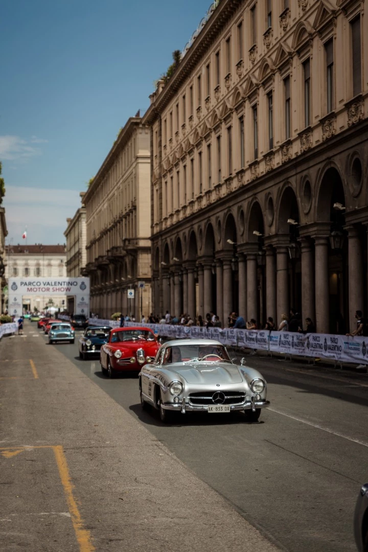 The spectacular parade to the judging area in Piazza Vittorio Veneto
