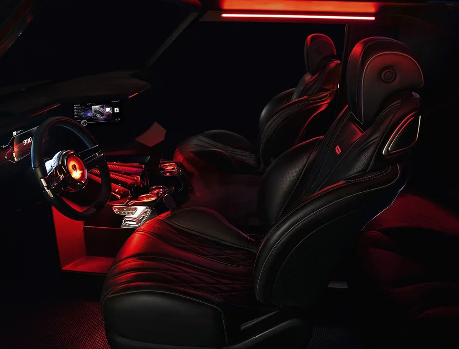 LED-lit interior