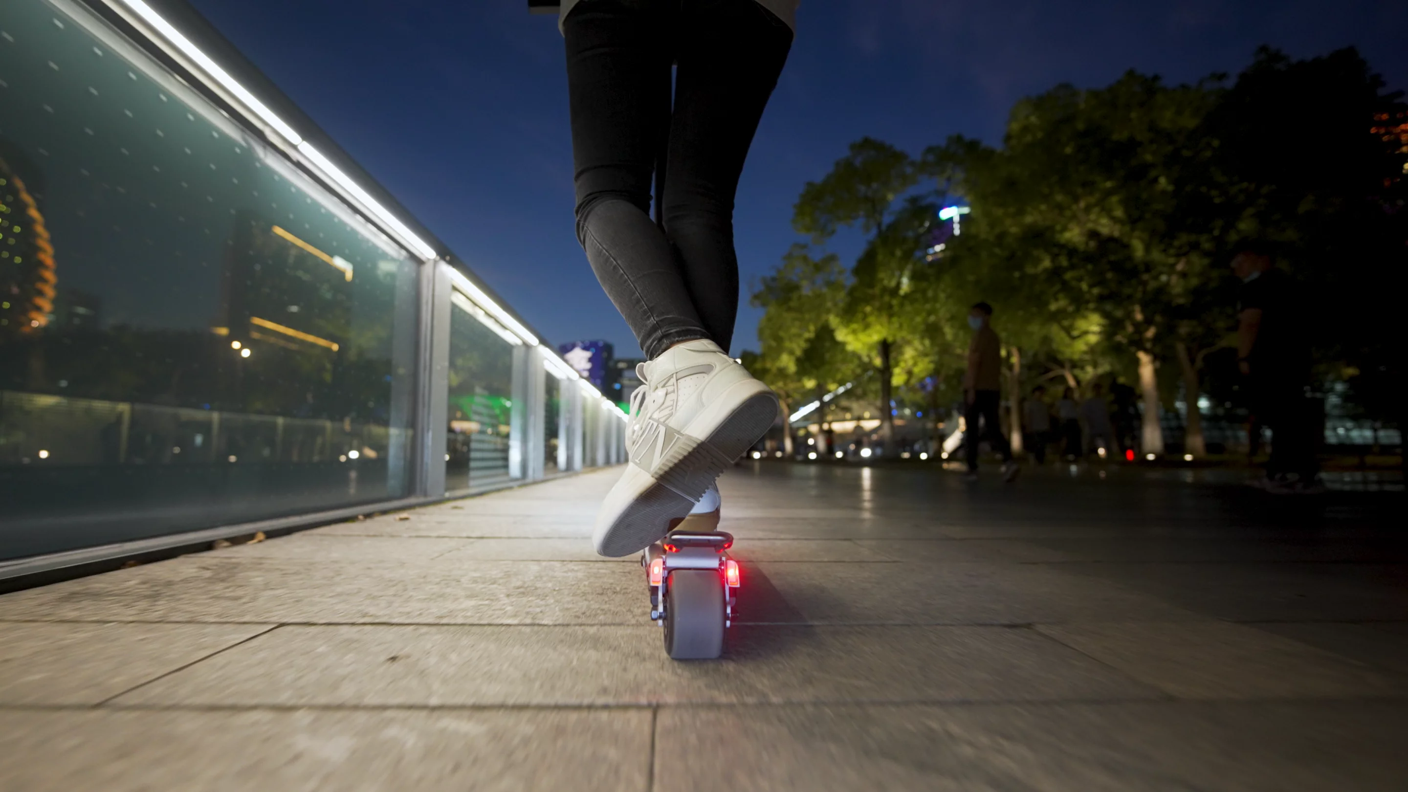 Front and rear lighting is standard