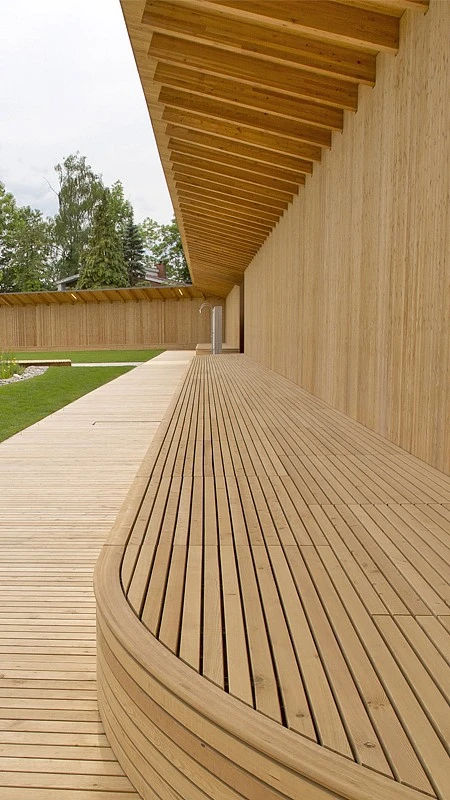 Lupp says a point of difference for the Naturbad Riehen is that it's au naturel from the ground up, allowing for better integration of the pool's natural technology with its wooden infrastructure (Photo: Helen Schneider)
