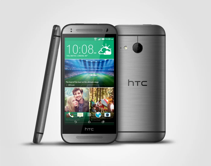 The smaller device features the same 5MP front-facing camera as the One (M8)