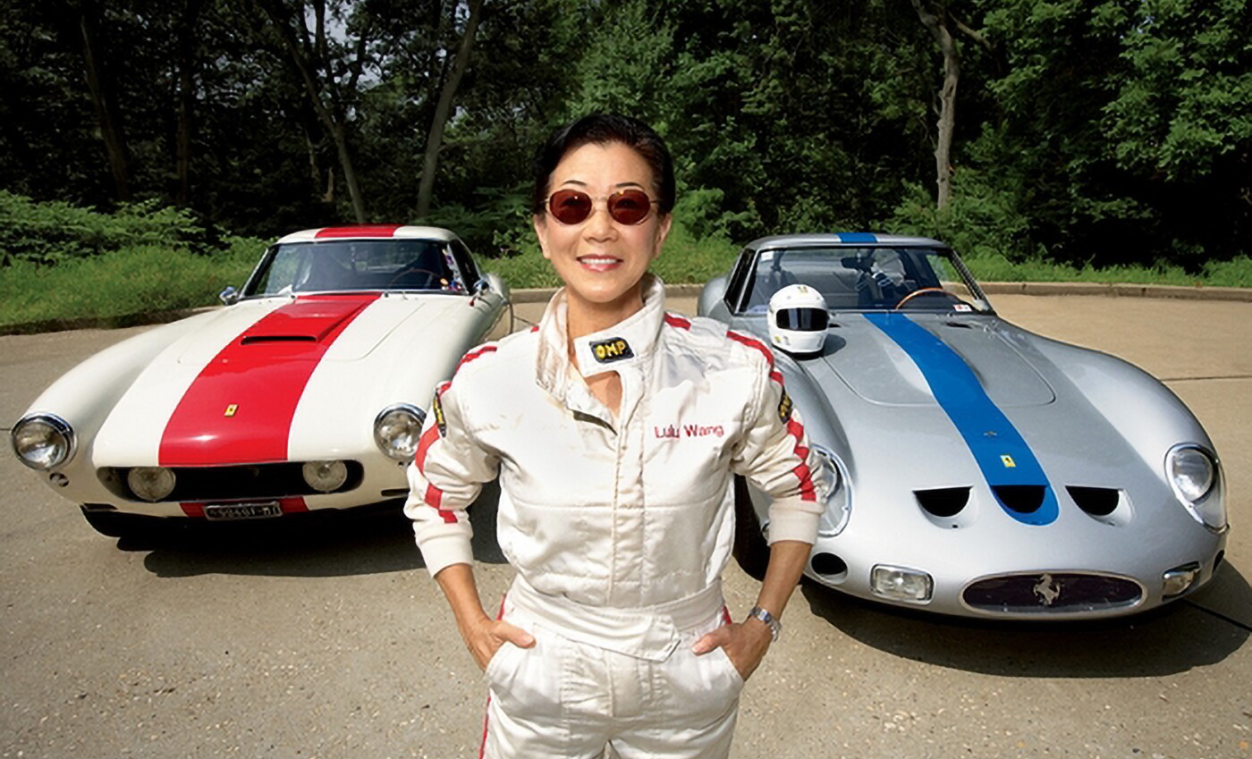 Lulu Wang is Anthony Wang's wife, and although Anthony purchased Ferrari 250 GTO #3769GT in 1995, and Ferrari 330 LMB #4453SA in 1989, his investment analyst wife's interest in GTOs preceded Anthony's subsequent fascination. Lulu purchased Ferrari 250 GTO #4713GT in 1986.
