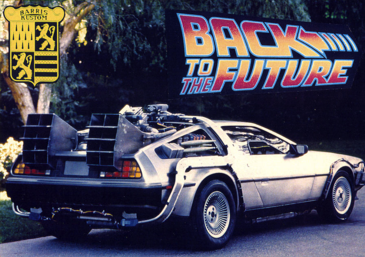 The DeLorean DMC-12 time machine was one of the heroes of the Back to the Future series.