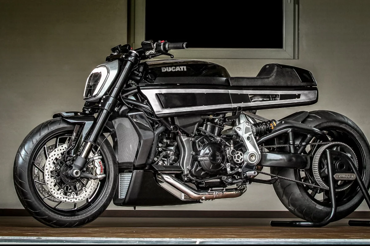 The Thiverval is a custom build based on a Ducati XDiavel by Freddie 'Krugger' Bertrand, the Belgian artisan who has twice won the AMD Custom Bike Building World Championship.