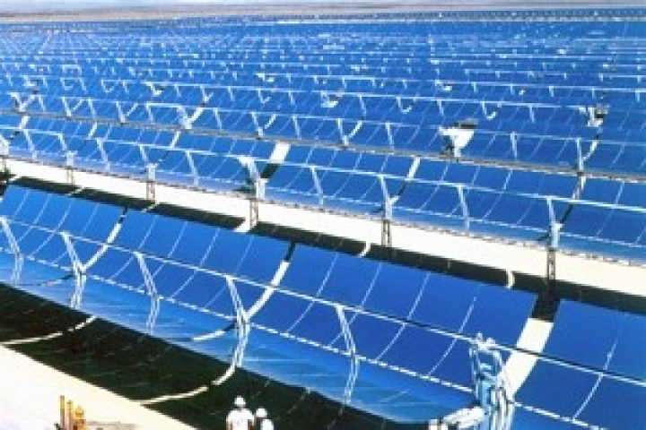 The world's largest solar power facility, located near Kramer Junction, California, consists of five Solar Electric Generating Stations and covers more than 1,000 acres.