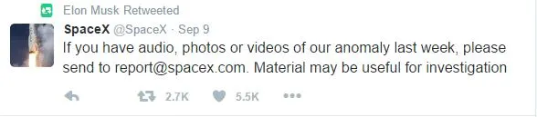 Elon Musk had to make a public appeal to get video of the explosion