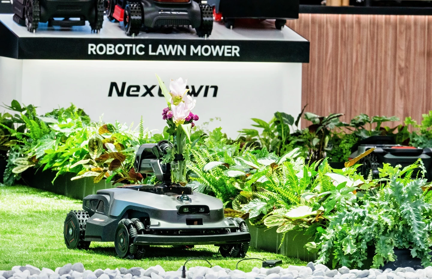 The Master X Vison concept AWD autonomous mower with robotic mutli-function arm made its debit at IF 2025