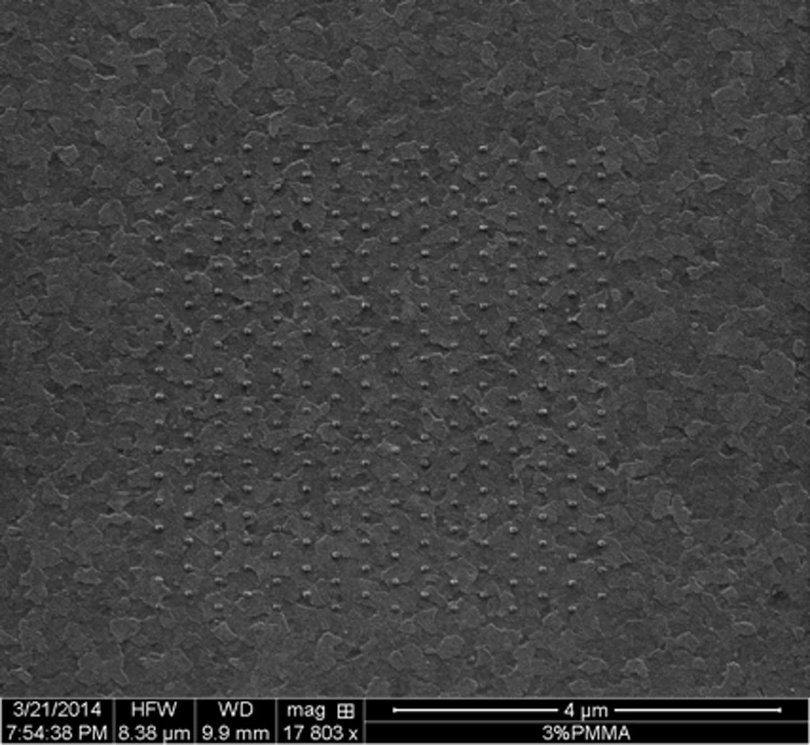 Each pixel is in turn made up of an array of several hundred aluminum nanorods