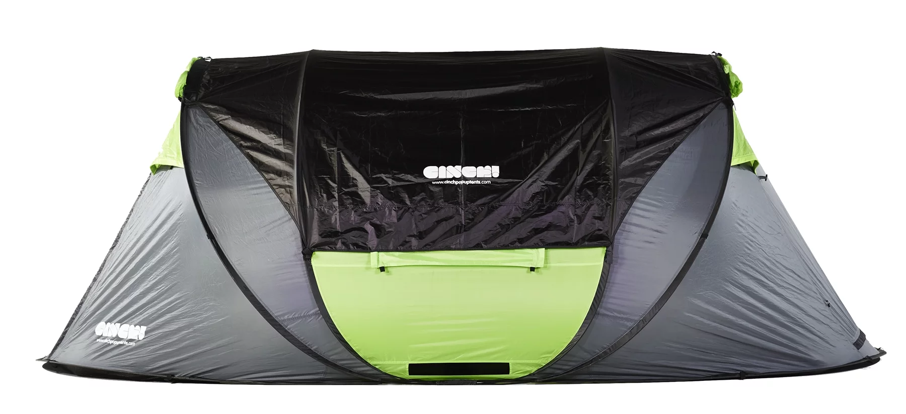 A black-out canopy that fits over the top of the tent and is made from "ultra-reflective" material can be used as a radiant barrier to help keep the tent cool