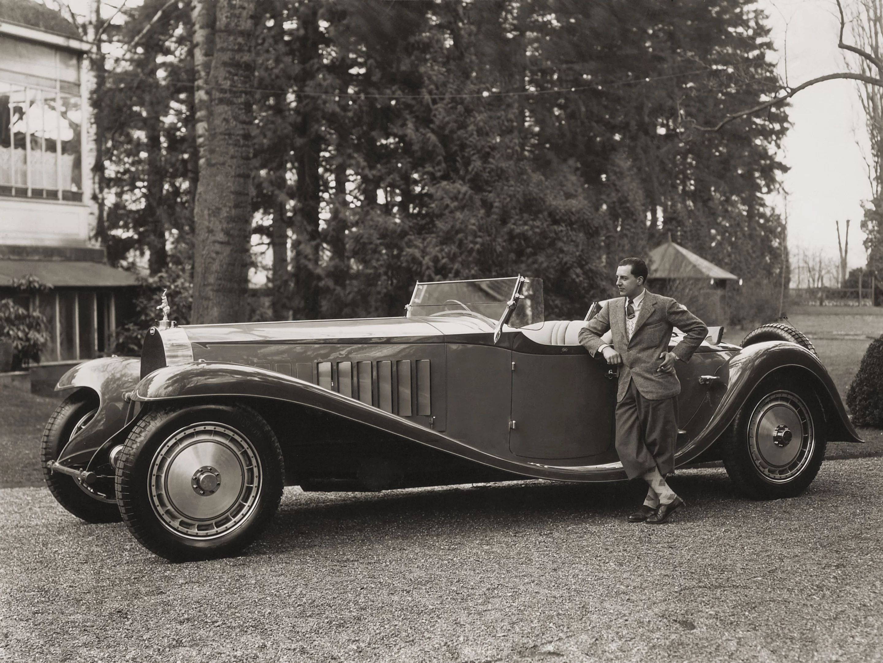 Jean Bugatti with a T41 Royale