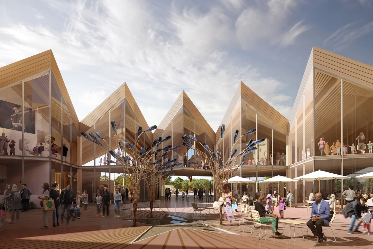 The National Juneteenth Museum will be arranged around a central courtyard area