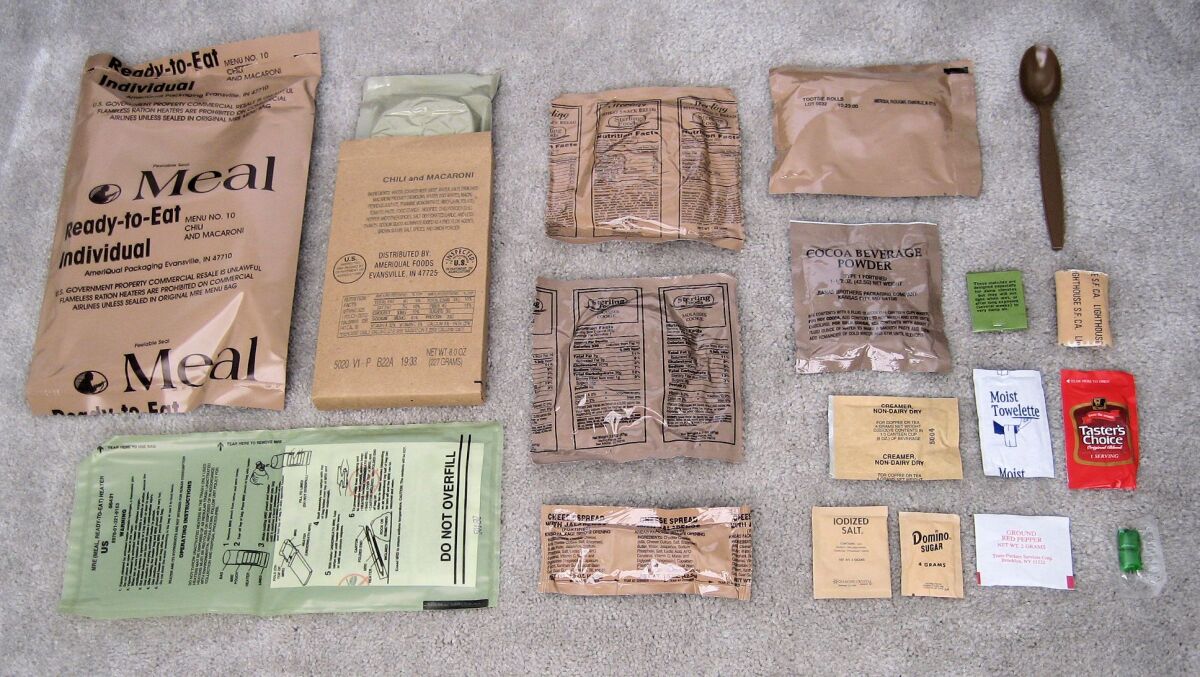 MRE #10: Chile and macaroni (Photo: US Army)