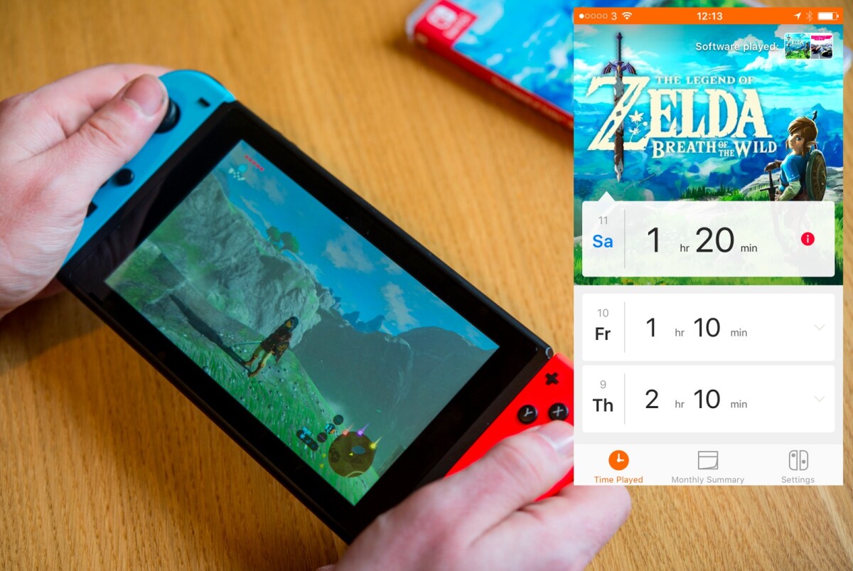 Reports in the Nintendo Switch Parental Controls app let you know how much the system is being played each day