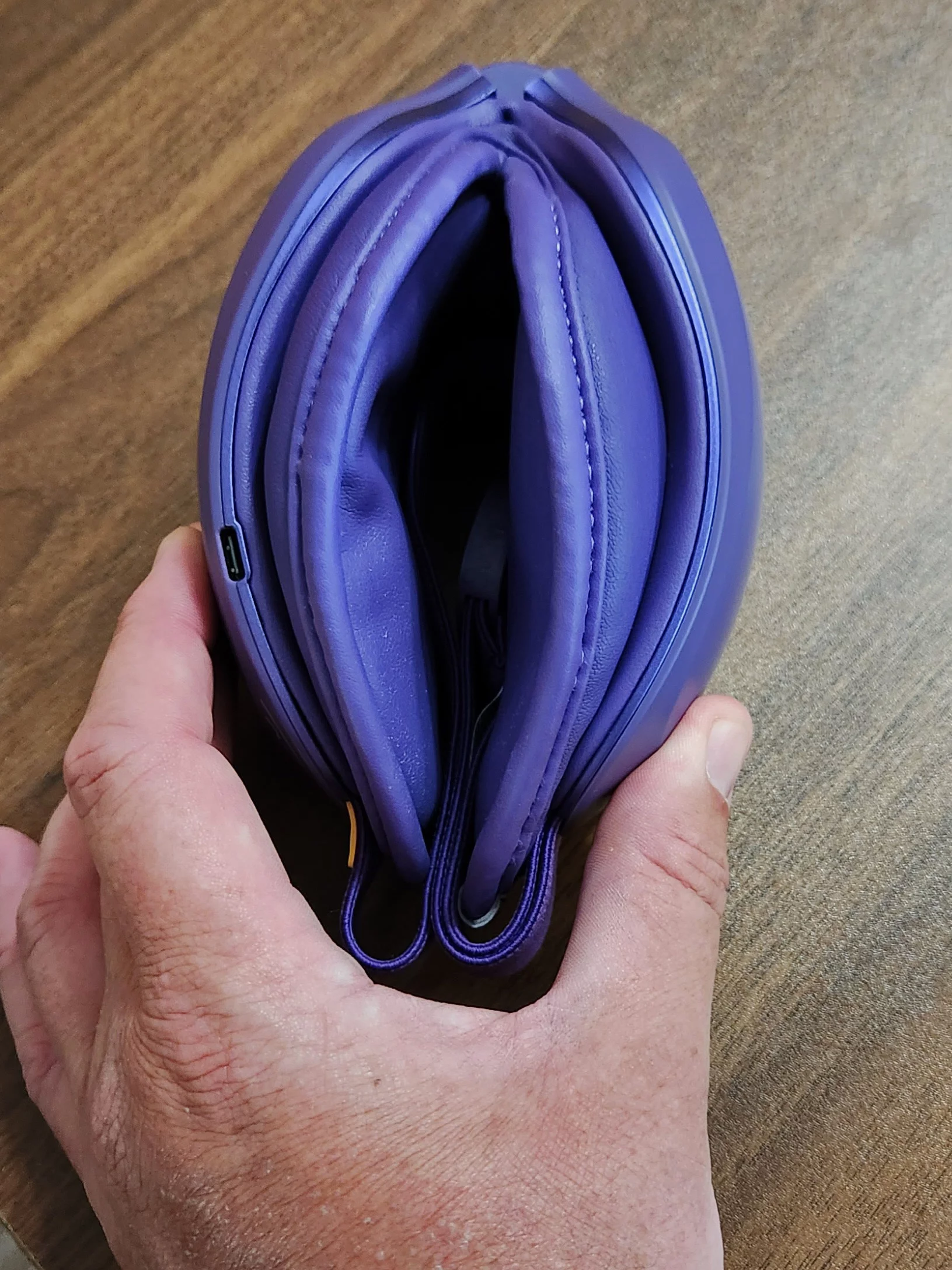 The Eyeris Zen folds down into a surprisingly tight package, making it easy to pack for trips or stash away in a nightstand drawer between relaxation sessions