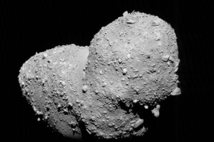 Stony asteroid Itokawa completes one rotation every 12 hours