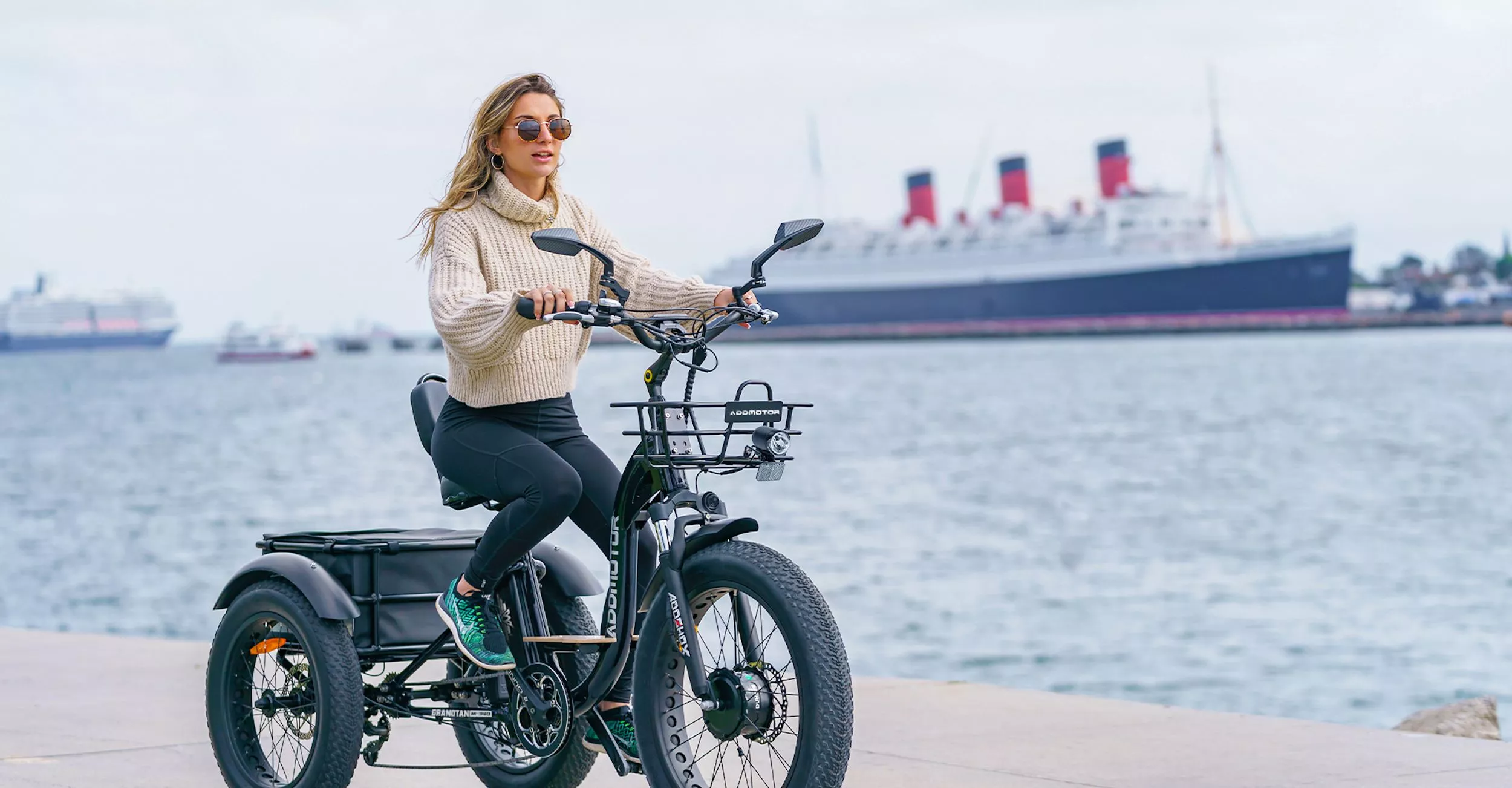 The 2023 M-340 features a 750-W Bafang hub motor and a 48-V/20-Ah Samsung battery for more than 85 miles of per-charge riding