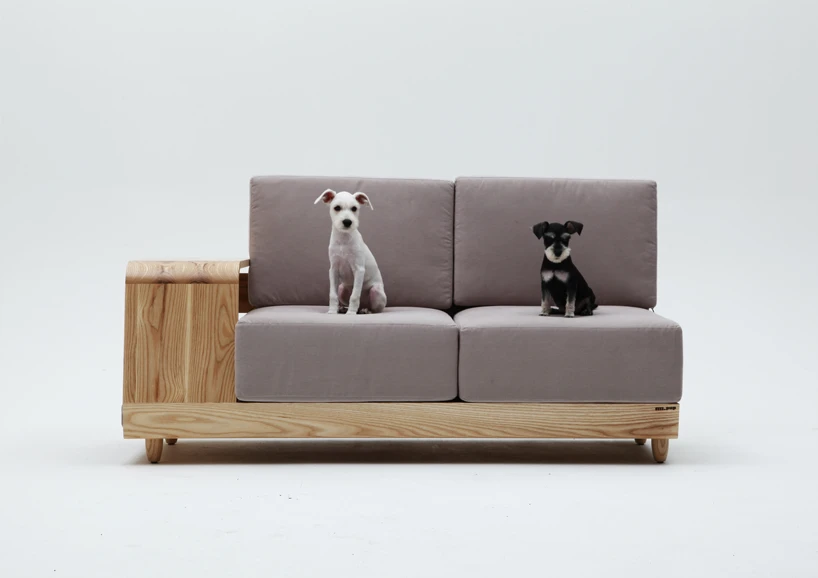 South Korean designer Seungji Mun has continued his trend of animal friendly furniture with a Dog House Sofa