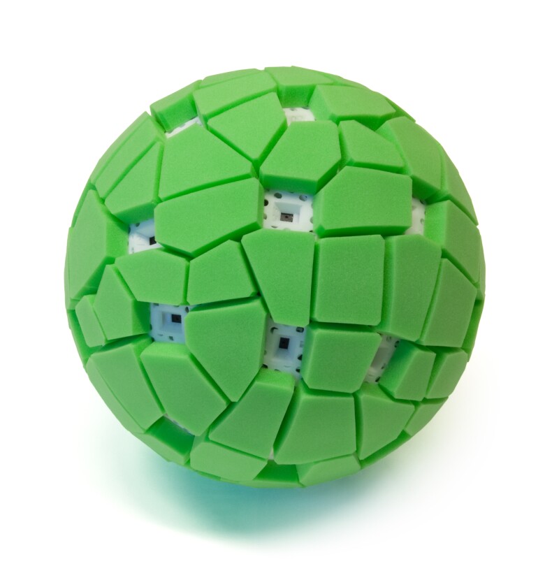The 36 CMOS sensor ball camera (Photo courtesy Jonas Pfeil)