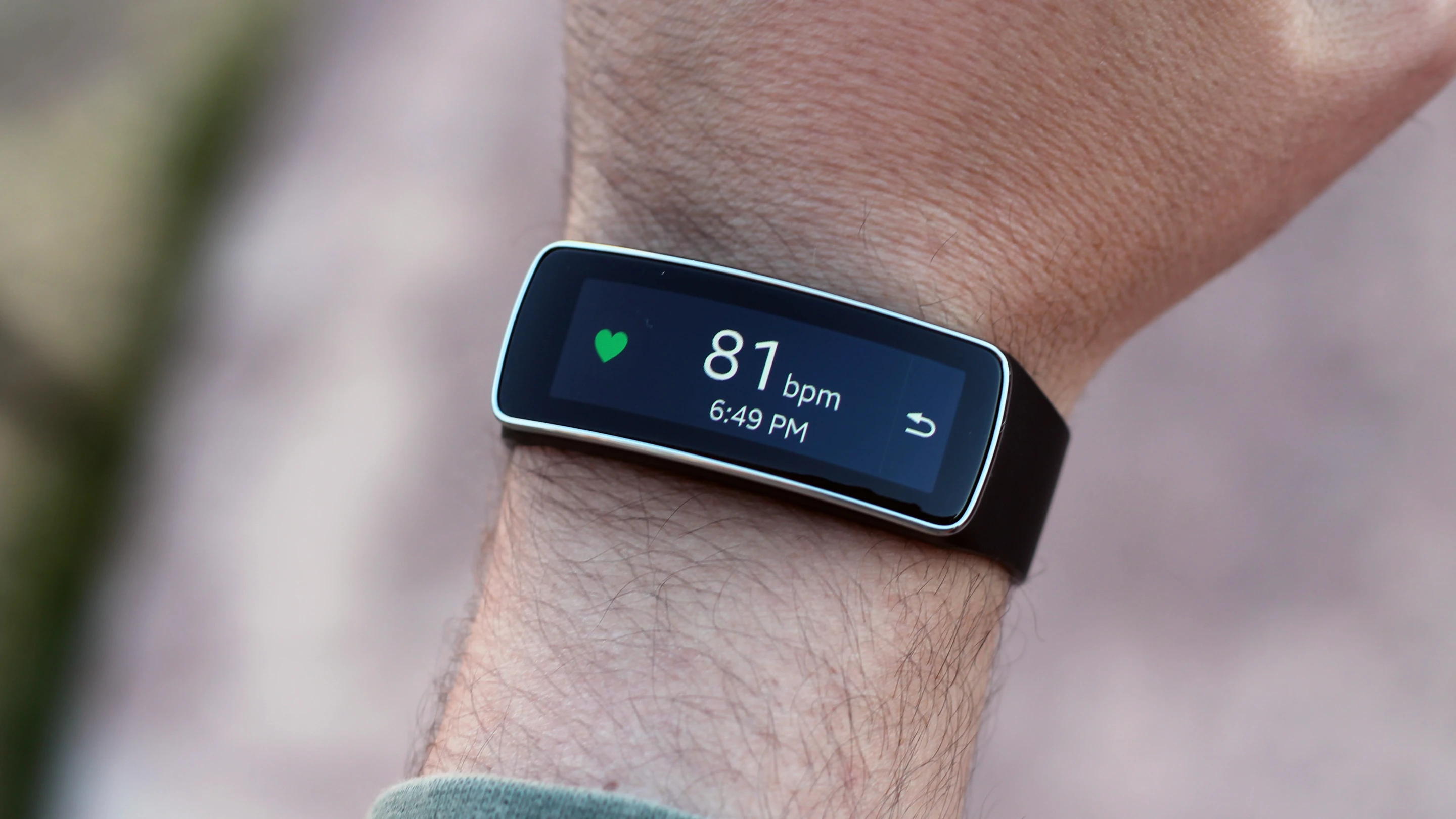 The Gear Fit's heart rate sensor is a pretty handy tool