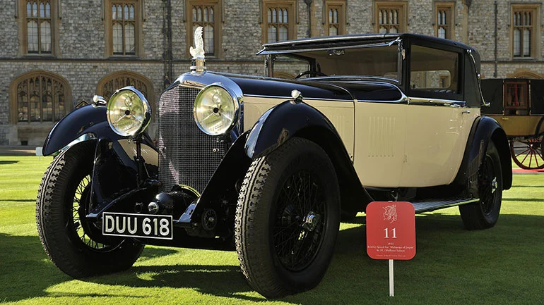 1930 Bentley Speed-Six Saloon "Maharaja of Jaipur" with Lalique glass radiator ornament