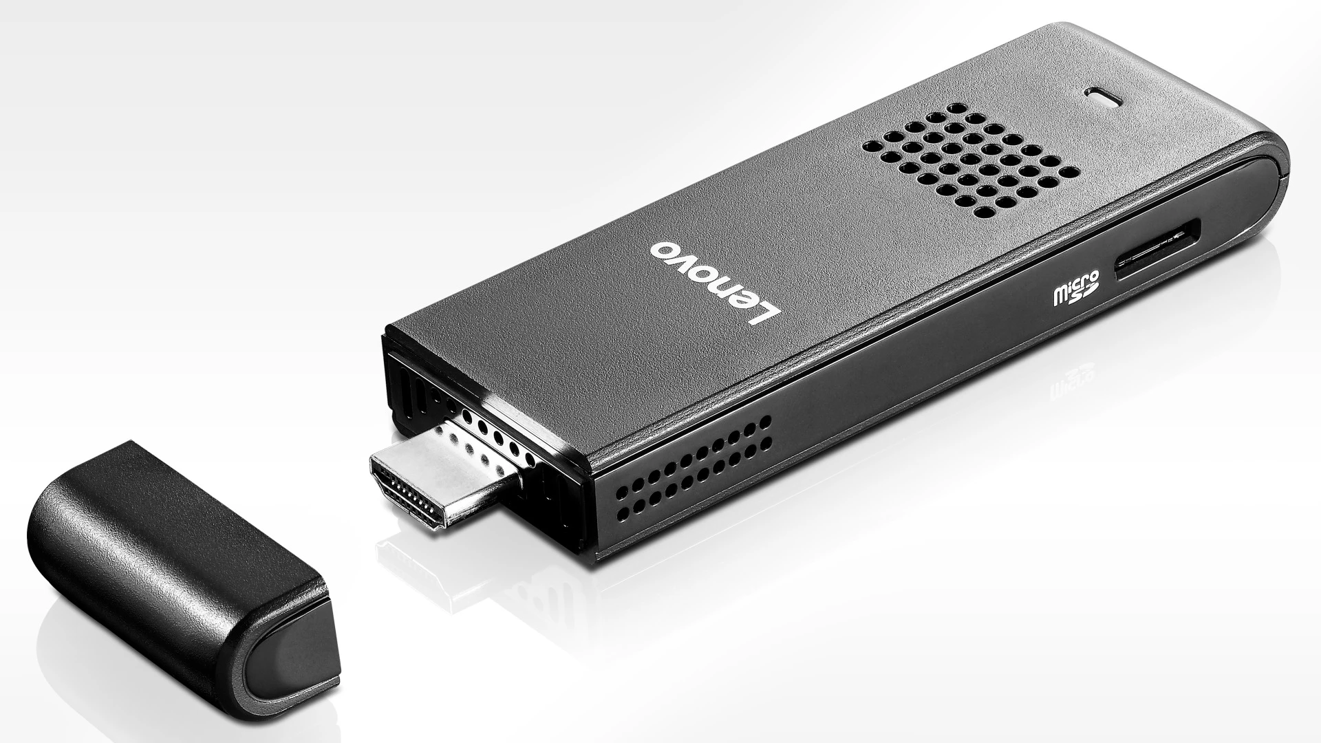 Of course, you're not going to find the most exciting hardware inside such a tiny chassis, but the Stick 300 doesn't do too badly, offering 2 GB of RAM and 32 GB of storage, while running on an Intel Atom Processor (Z3735F)
