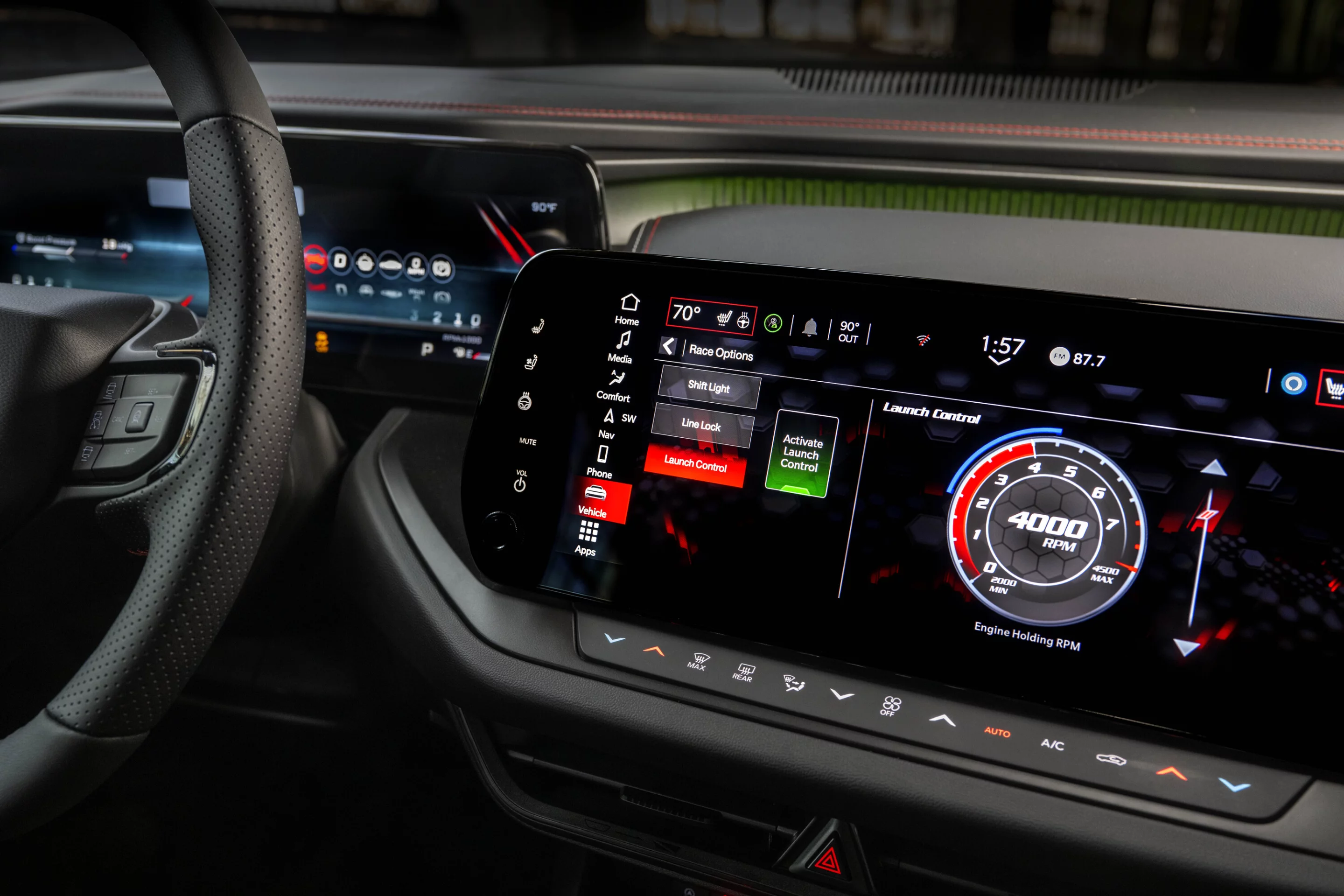 Launch Control settings in the 2026 Dodge Charger models includes settings for various pavements to improve off-line launch