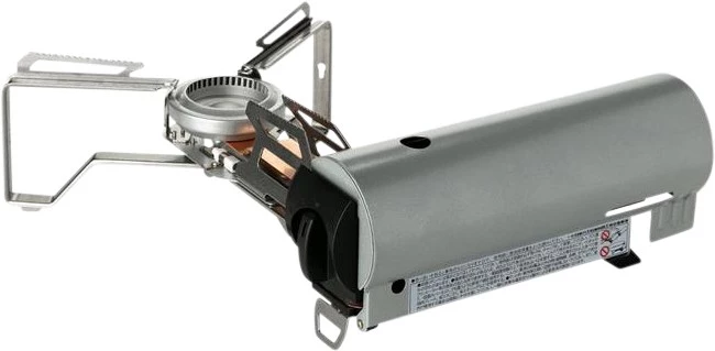The Home & Camp slides, swings and folds out into a single-burner stove
