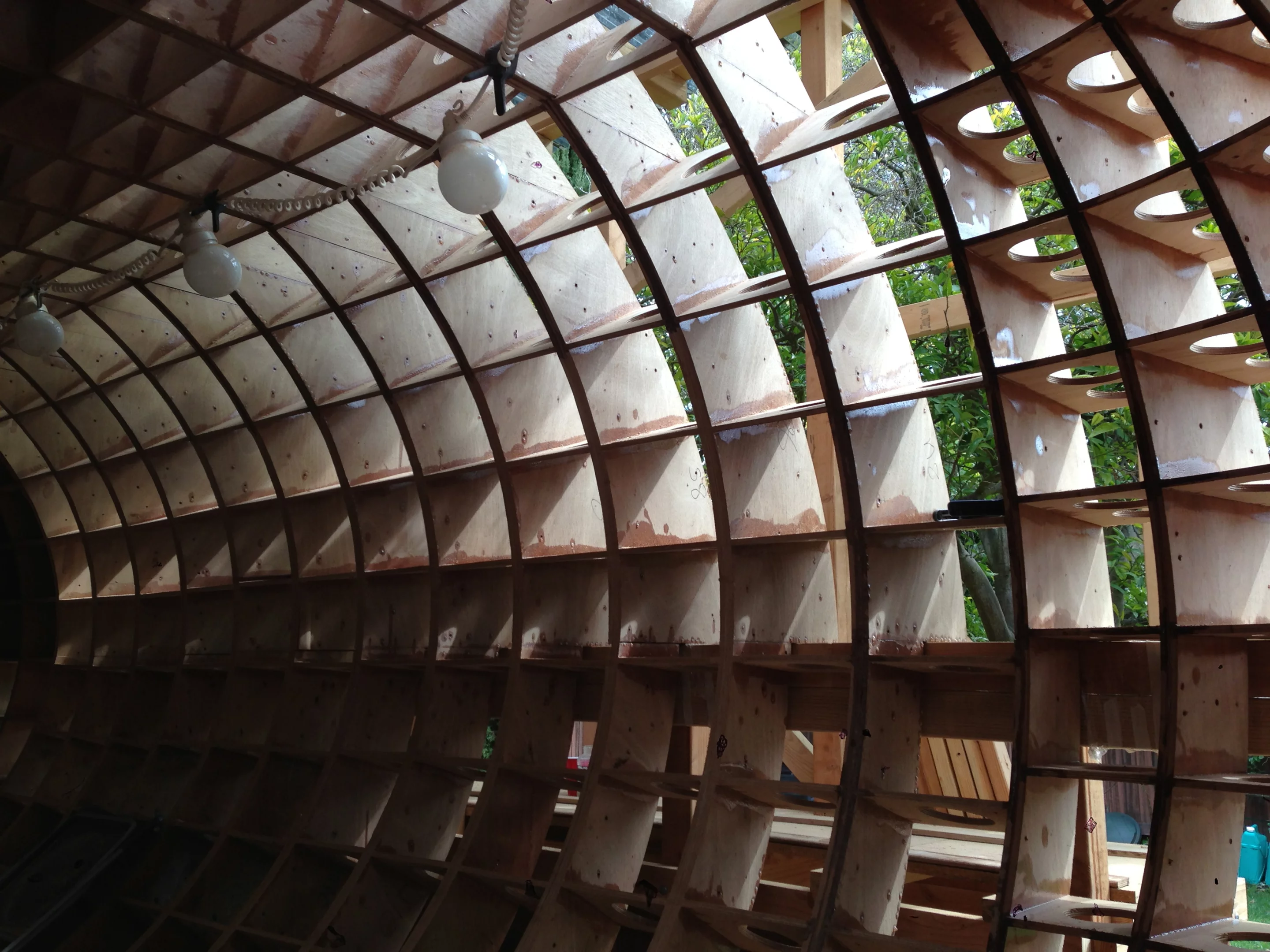 The Tsunamiball still very much a work-in-progress, so is in need of an interior (Photo: Chris Robinson)