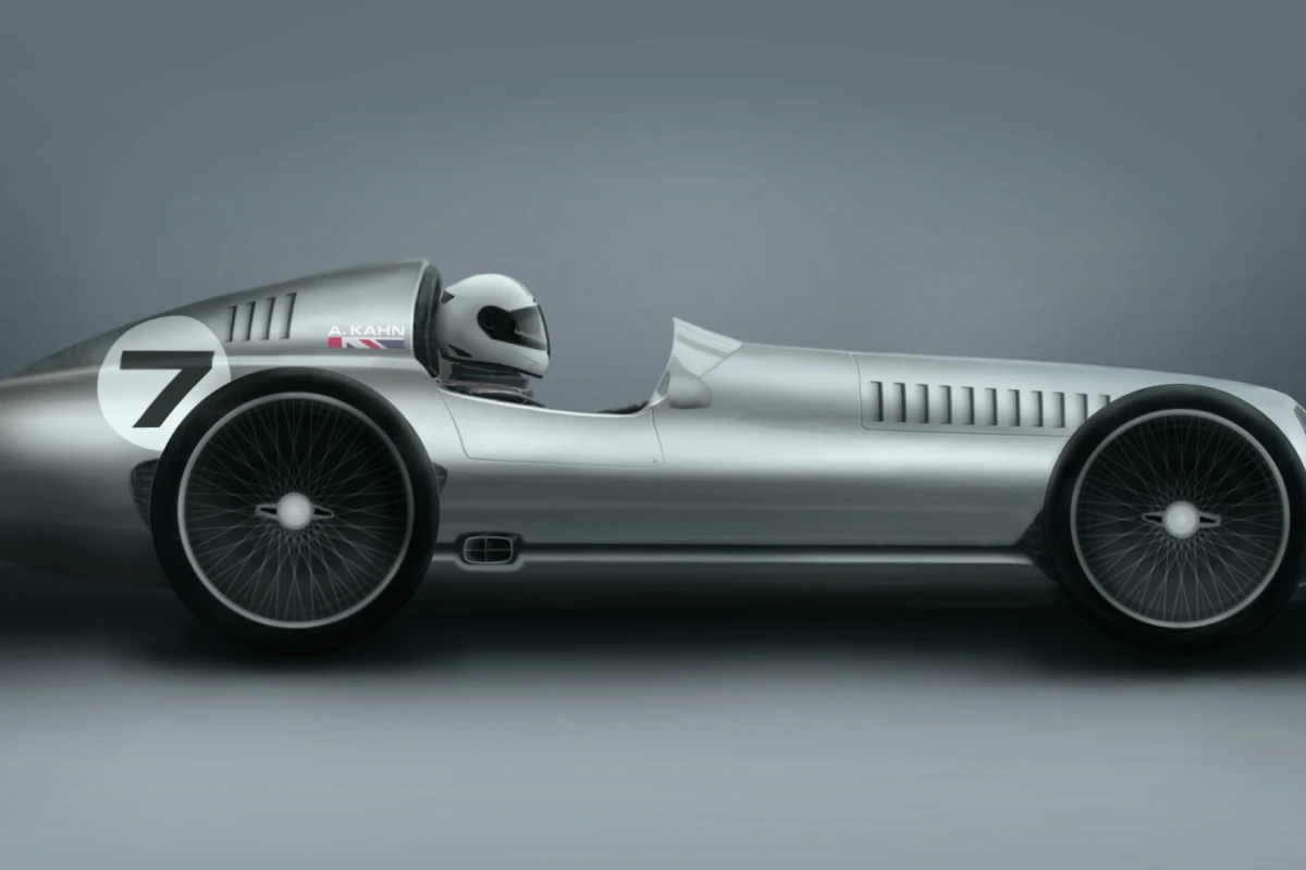 The Speed 7 is inspired by 1930s Grand Prix race cars
