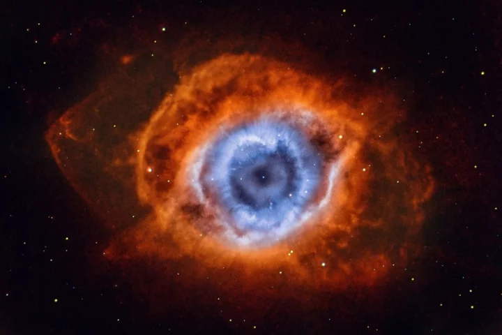 Eye of Mordor: This stunning image is the result of narrowband data on the Helix Nebula, gathered over two months from suburban Melbourne, Australia