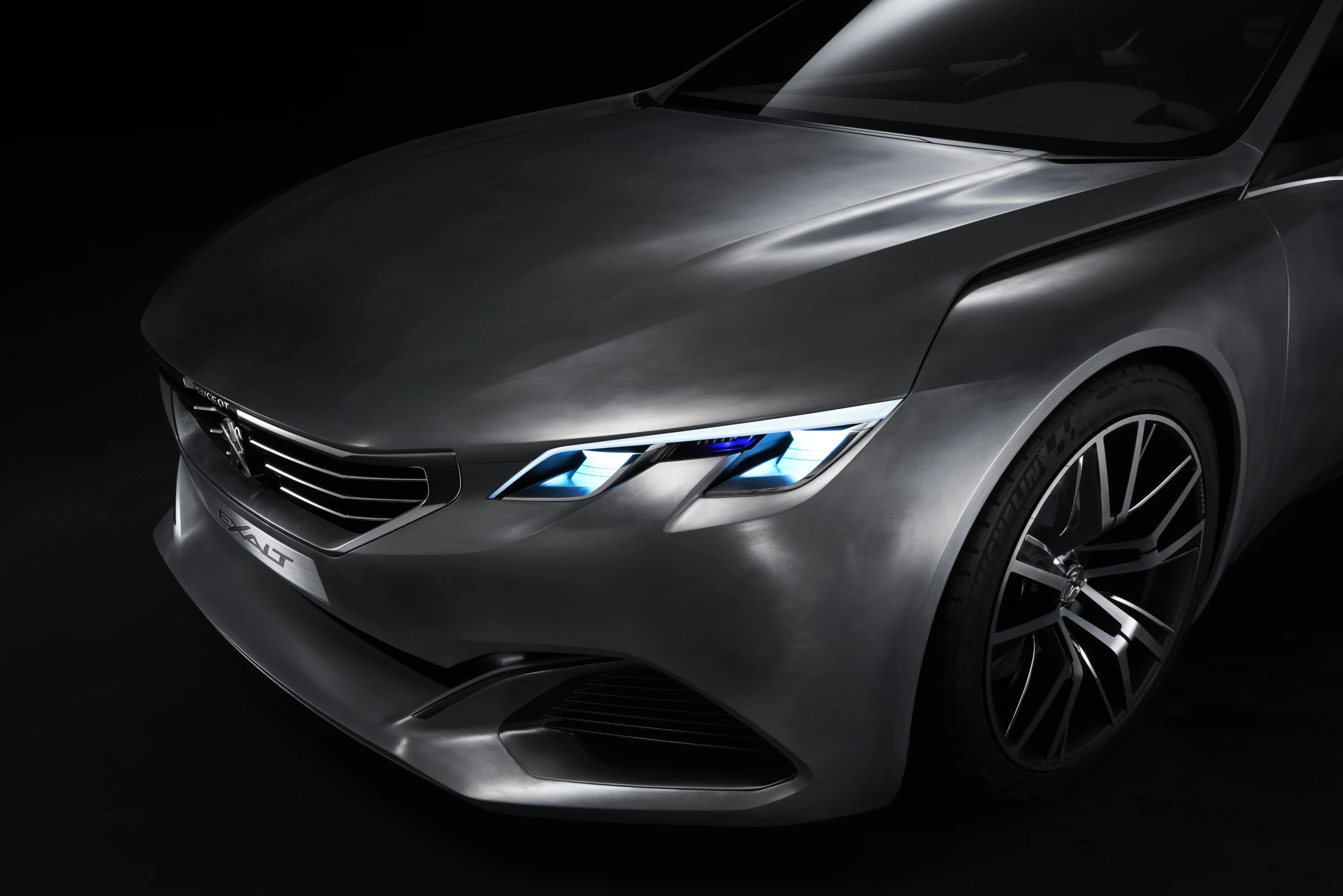 The EXALT's headlamps include a black light setting activated by one of the interior toggle switches